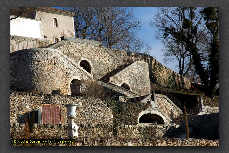 Escaliers Chateau d'Aiguines